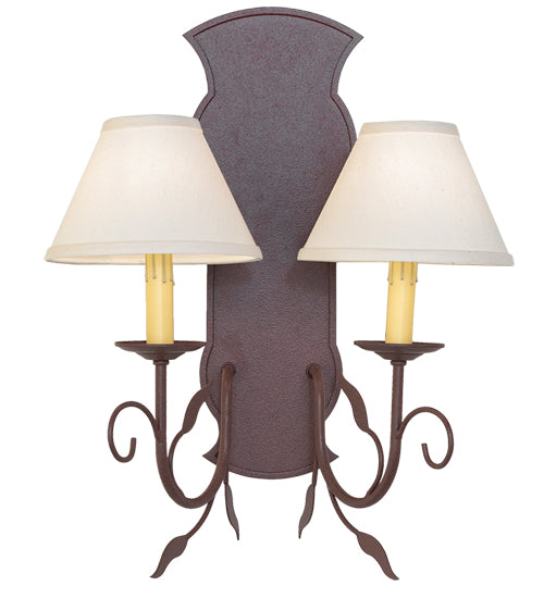 15" Wide Bordeaux 2 Light Wall Sconce