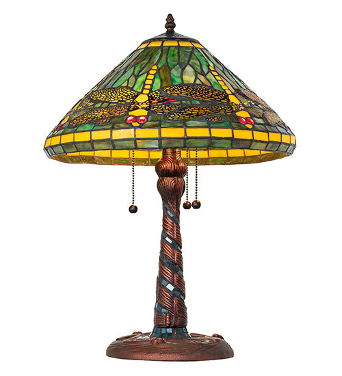 23" High Tiffany Dragonfly Table Lamp