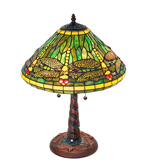 23" High Tiffany Dragonfly Table Lamp