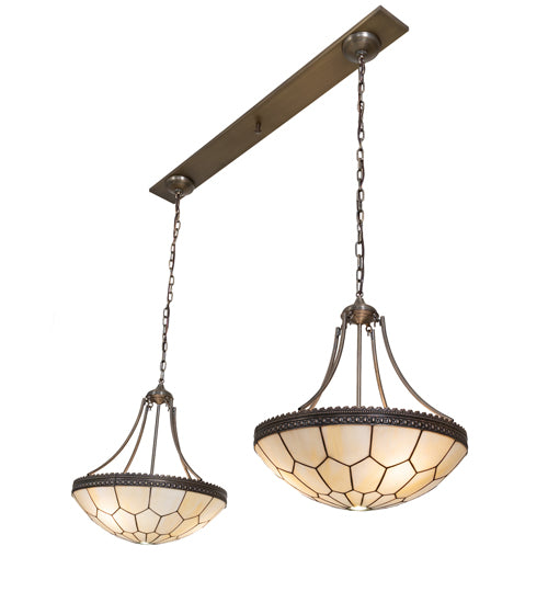 56" Long Vincent Honeycomb 2 Light Oblong Island Pendant