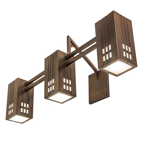 42" Wide Hirshfield 3 Light Wall Sconce