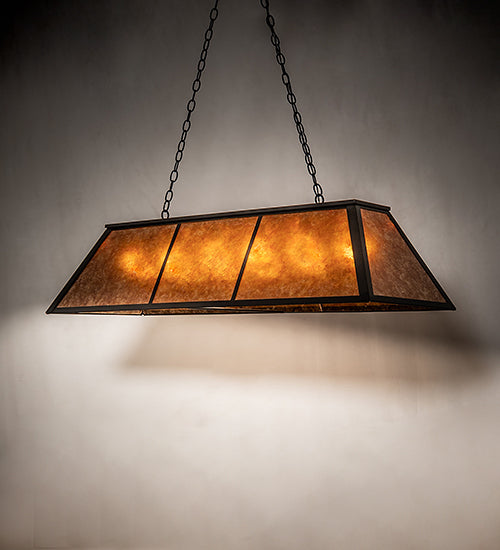 48" Long Tri-Panel Oblong Pendant