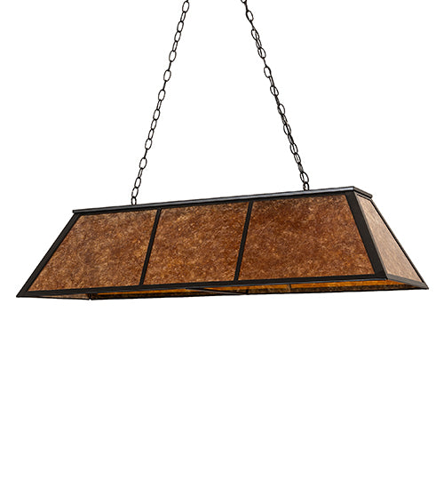 48" Long Tri-Panel Oblong Pendant