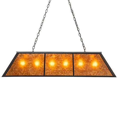 48" Long Tri-Panel Oblong Pendant