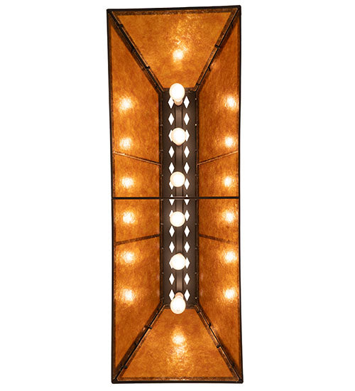 48" Long Tri-Panel Oblong Pendant