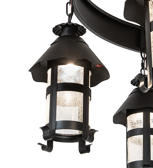 50" Wide Rutland 6 Lantern Chandelier