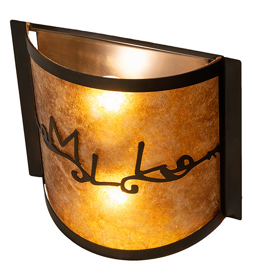 12" Wide Personalized Mll Wall Sconce