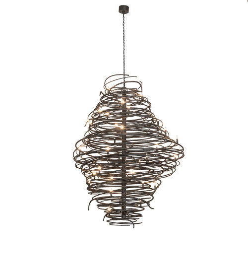 64" Wide Cyclone 36 Light Chandelier