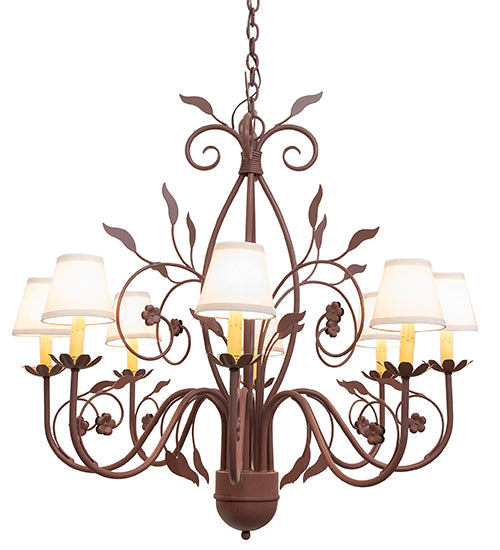 37" Wide Bordeaux 8 Light Chandelier