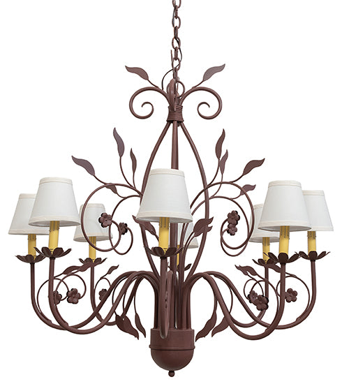 37" Wide Bordeaux 8 Light Chandelier