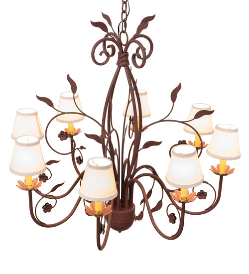 37" Wide Bordeaux 8 Light Chandelier