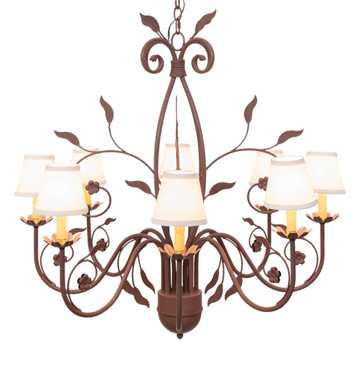 37" Wide Bordeaux 8 Light Chandelier