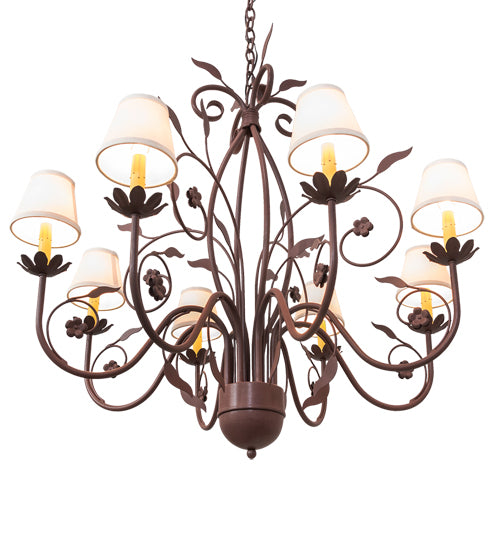 37" Wide Bordeaux 8 Light Chandelier