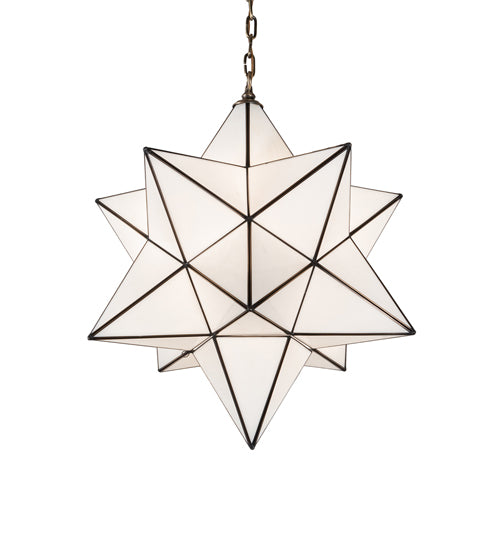 24" Wide Moravian Star Pendant