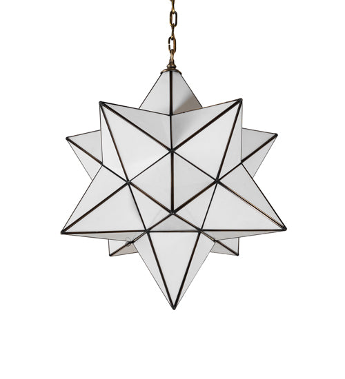 24" Wide Moravian Star Pendant