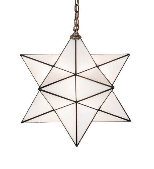 24" Wide Moravian Star Pendant