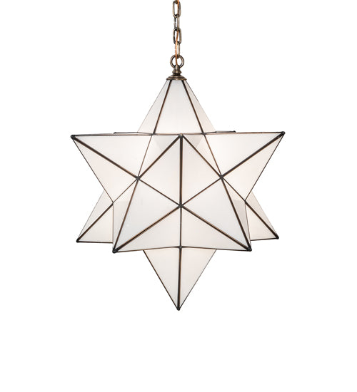 24" Wide Moravian Star Pendant