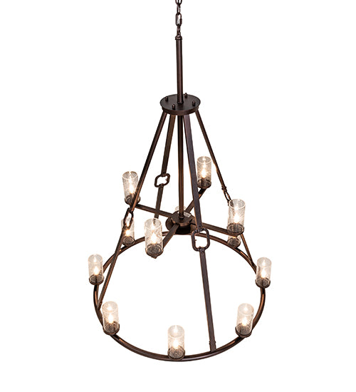 38" Wide Loxley Hugo 12 Light Chandelier