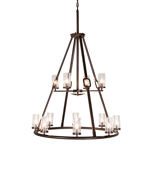 38" Wide Loxley Hugo 12 Light Chandelier