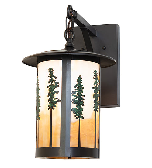 10" Wide Fulton Tall Pines Wall Sconce