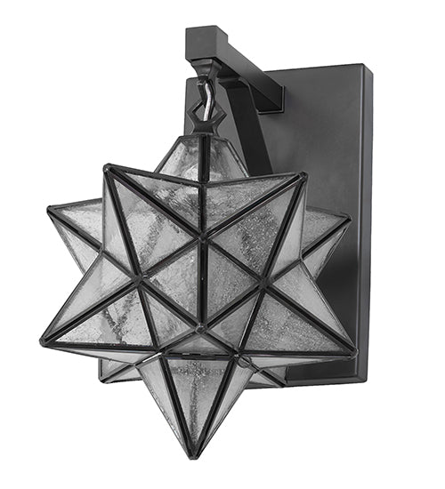 9" Wide Moravian Star Wall Sconce