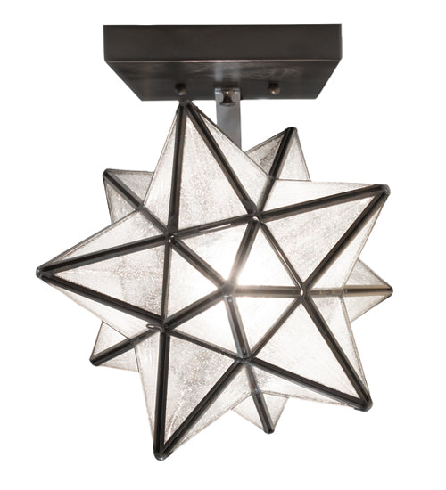 9" Wide Moravian Star Wall Sconce