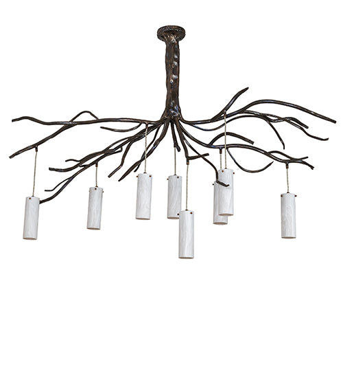 70" Long Winter Solstice Cilindro 8 Light Chandelier