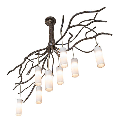 70" Long Winter Solstice Cilindro 8 Light Chandelier