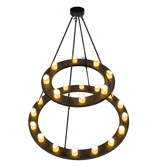 54" Wide Loxley 24 Light Two Tier Chandelier