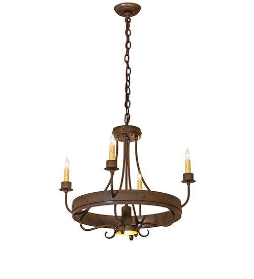 25" Wide Franciscan 4 Light Chandelier