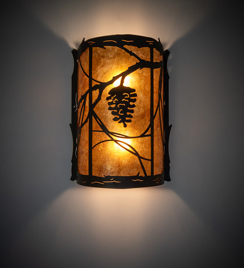 10" Wide Whispering Pines Center Wall Sconce