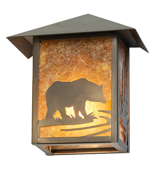 9" Wide Seneca Bear Creek Wall Sconce