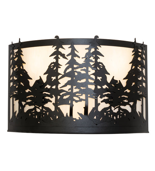 20" Wide Tall Pines Wall Sconce