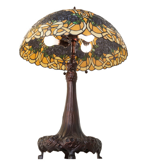 31" High Rose Bouquet Table Lamp