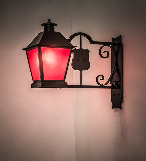 12" Wide Stafford Lantern Wall Sconce