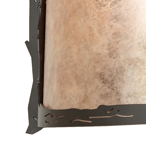 12" Wide Leaf Edge Wall Sconce