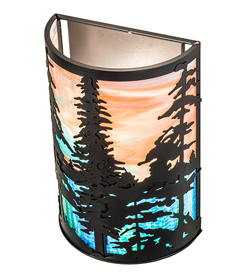 12" Wide Tall Pines Wall Sconce