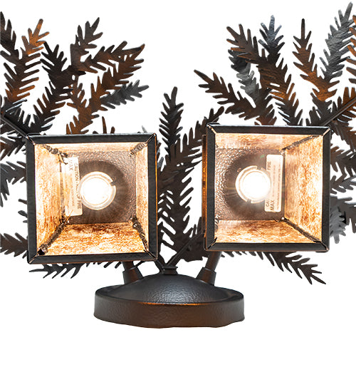 17" Wide Pine Branch Valley View 2 Light Wall Sconce