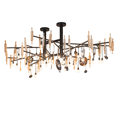 144" Long Alva Kavel 30 Light Oblong Chandelier