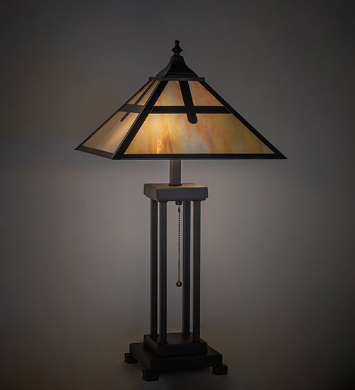 26" High Cross Mission Table Lamp