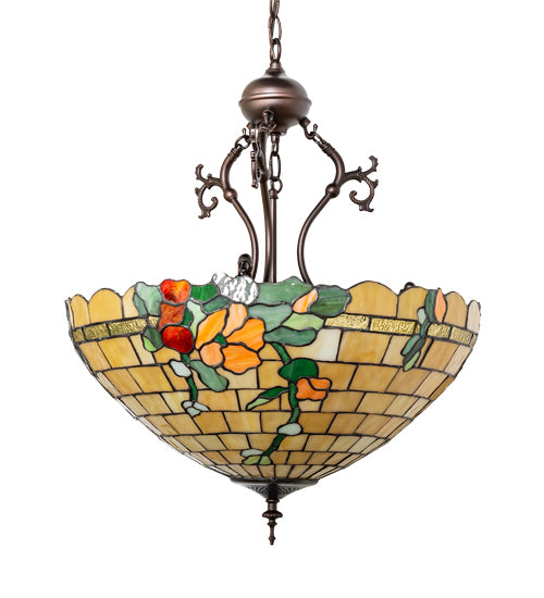 20" Wide Duffner & Kimberly Hollyhock Inverted Pendant