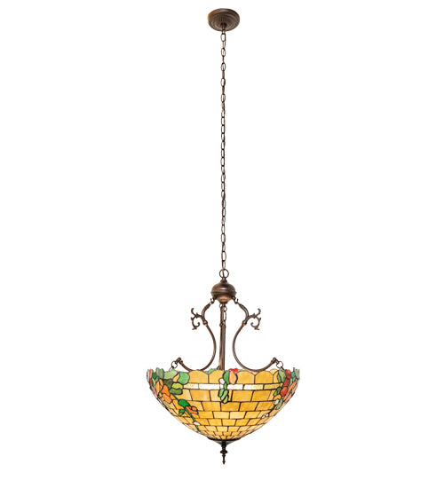 20" Wide Duffner & Kimberly Hollyhock Inverted Pendant