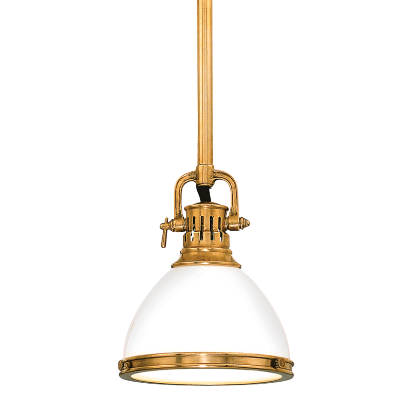 Randolph Pendant 11" - Aged Brass