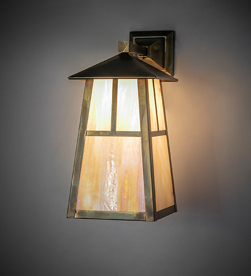 8" Wide Stillwater "T" Mission Wall Sconce