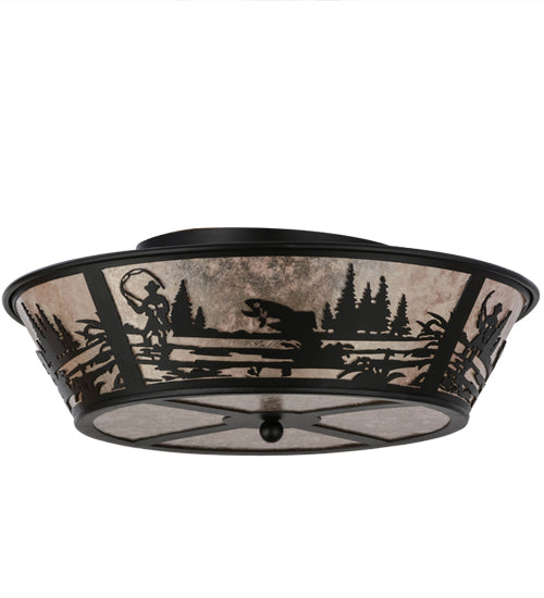 22"W Fly Fishing Creek Flushmount