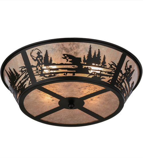 22"W Fly Fishing Creek Flushmount