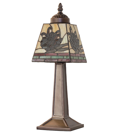 15" High Pinecone Mission Mini Lamp