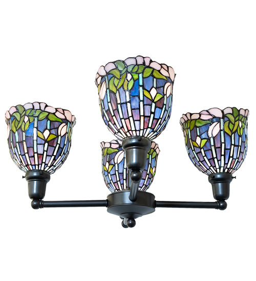 23" Wide Flowering Lotus Revival 4 Light Chandelier