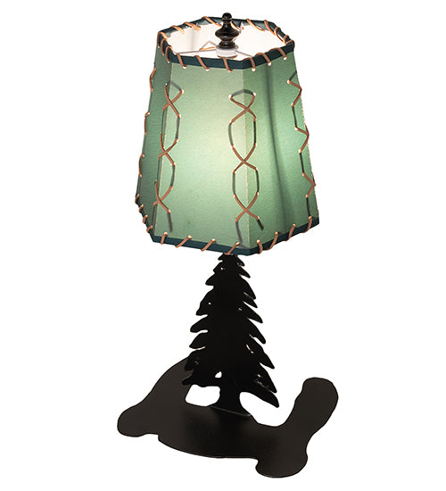 17" High Greenwood Tall Pines Mini Lamp