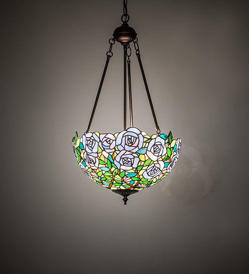 16" Wide Rosebush Inverted Pendant